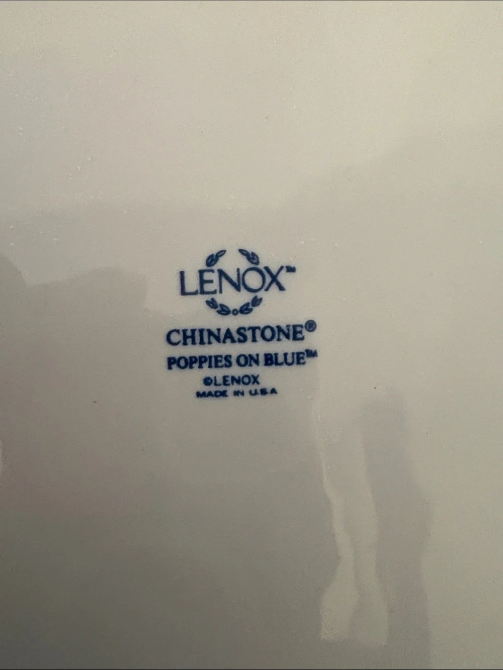 Lenox Chinastone Poppies on Blue Trivet, Made in USA